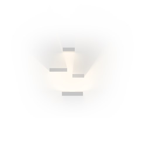 Vibia+Set LED 9W 417lm 2700K CRI>90, hämardatav 0-10V, seinavalgusti, valge