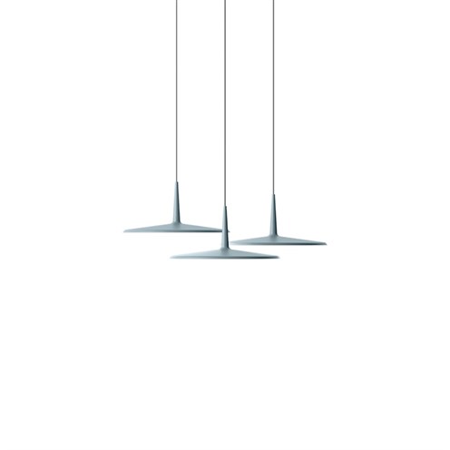 Vibia+Skan 3 × LED 9,3W 3123lm 2700K IP20 rippvalgusti, hämardatav 1-10V PUSH, sinine
