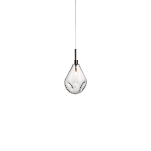 Bomma+Soap Mini 1.2W G4 100lm 2700K CRI>90, rippvalgusti, klaas läbipaistev, detailid antratsiit