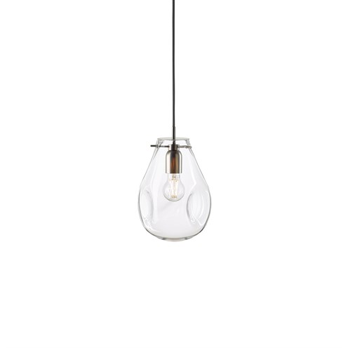 Bomma+Soap Small 6.5W E27 600lm 2700K CRI>90, hämardatav TRIAC, rippvalgusti, klaas läbipaistev, detailid harjatud hõbe