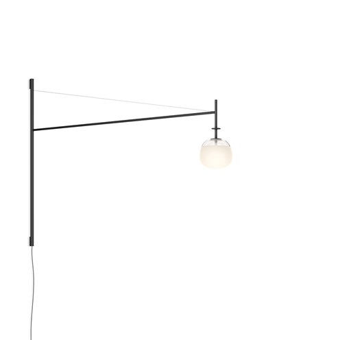 Vibia+Tempo LED 4W 302lm 2700K CRI>90, hämardatav PUSH, pistikuga, seinavalgusti, grafiit (ADAPTA RF 9913 WX)
