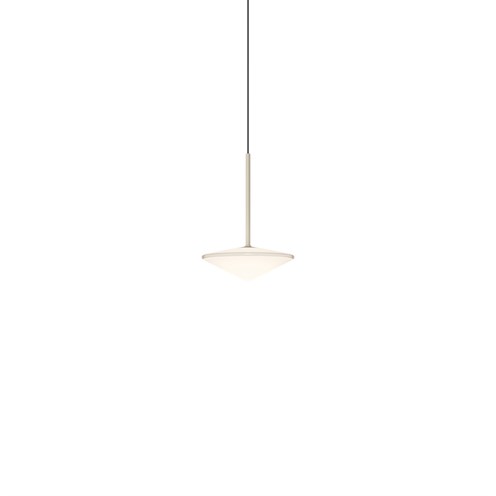 Vibia+Tempo Ø21 LED 4W 302lm 2700K CRI>90, hämardatav DALI, rippvalgusti, kreemjas (RAL 7044)
