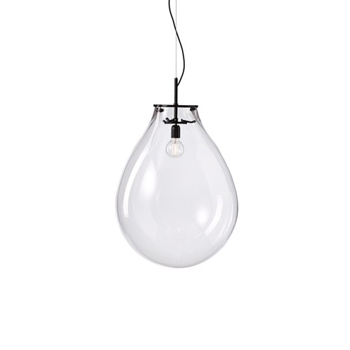 Bomma+Tim Pendant Large max. 13W E27 (komplektis G95 6W 540lm 2700K CRI>90), rippvalgusti, klaar, must