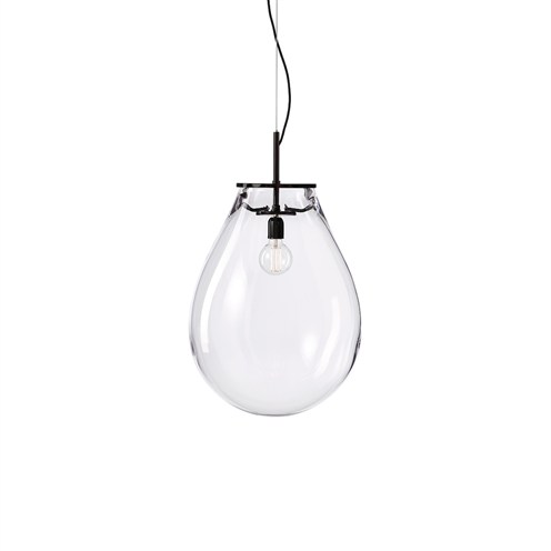 Bomma+Tim Pendant Medium max. 13W E27 (komplektis G95 6W 540lm 2700K CRI>90), rippvalgusti, klaar, must