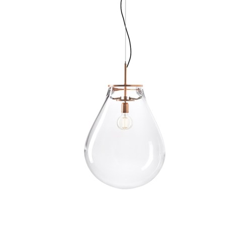 Bomma+Tim Pendant Medium max. 13W E27 (komplektis G95 6W 540lm 2700K CRI>90), rippvalgusti, klaar, harjatud vask