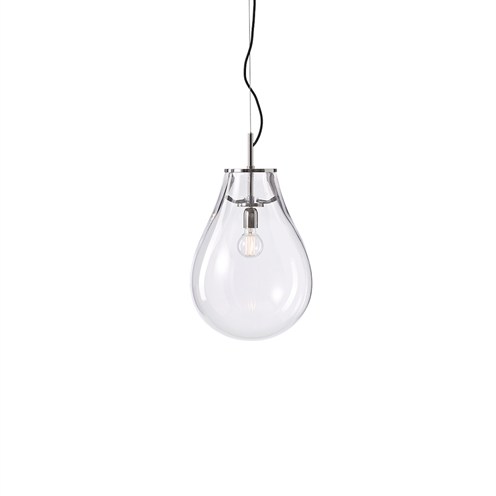 Bomma+Tim Pendant Small max. 13W E27 (komplektis G80 6W 510lm 2700K CRI>90), rippvalgusti, klaar, hõbedane