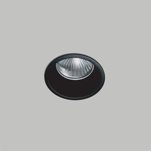 Nexia+Tolva S LED 9W 1070lm 2700K CRI>90 60°, hämardatav DALI, IP65, süvisvalgusti, must