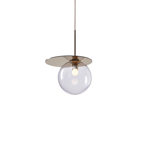 Bomma+Umbra Pendant max. 13W E27 (komplektis G45 4W 310lm 2700K CRI>90), rippvalgusti, klaar/kuldne