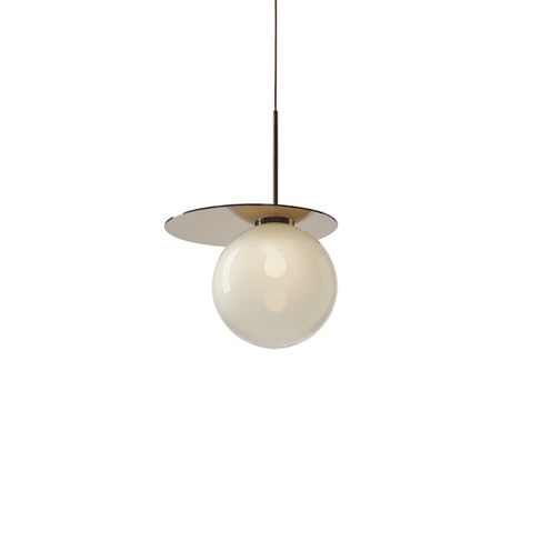 Bomma+Umbra Pendant max. 13W E27 (komplektis G45 4W 310lm 2700K CRI>90), rippvalgusti, helehall/kuldne