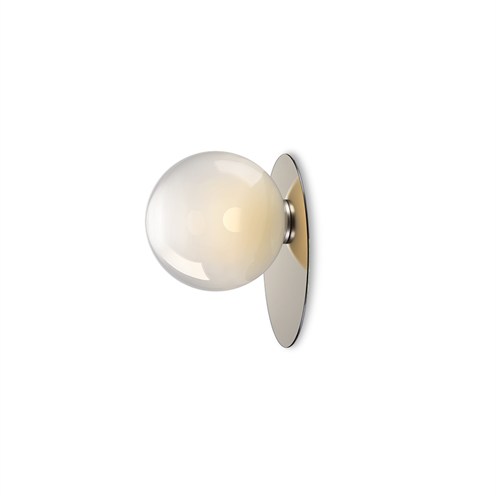 Bomma+Umbra Wall & Ceiling max. 13W E27 (komplektis G45 4W 310lm 2700K CRI>90), lae-/seinavalgusti, helehall/kuldne