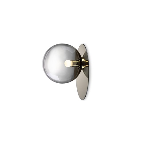 Bomma+Umbra Wall & Ceiling max. 13W E27 (komplektis G45 4W 310lm 2700K CRI>90), lae-/seinavalgusti, suitsune/kuldne