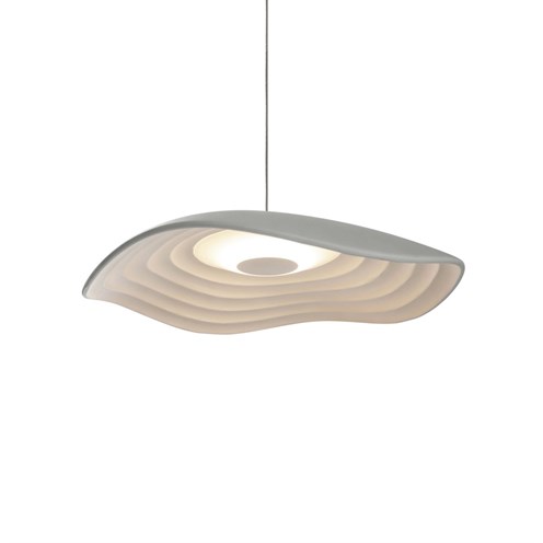 Bover+Valentina S/24 LED 7,5W 510lm 2700K CRI>90, hämardatav TRIAC, rippvalgusti, helehall/valge