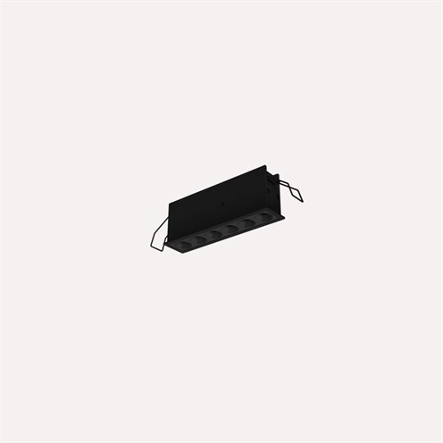 Nexia+Via Dot 6 LED 10W 858lm 3000K CRI>90 38°, süvisvalgusti, must