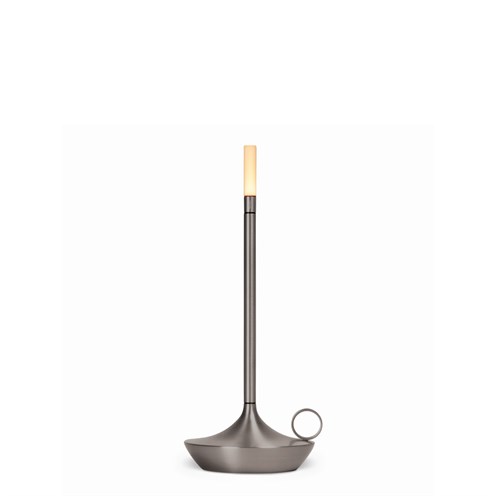 Graypants+Wick LED 1W 2600K, touchdim lülitiga, laetav lauavalgusti (3h, tööaeg kuni 150h), grafiit