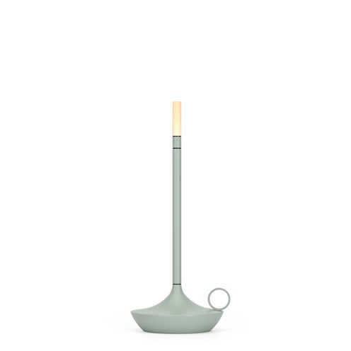 Graypants+Wick LED 1W 2600K, touchdim lülitiga, laetav lauavalgusti (3h, tööaeg kuni 150h), salveiroheline