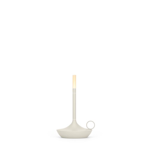 Graypants+Wick S LED 1W 2600K, touchdim lülitiga, laetav lauavalgusti (3h, tööaeg kuni 150h), helehall