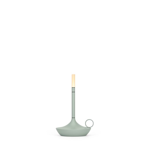 Graypants+Wick S LED 1W 2600K, touchdim lülitiga, laetav lauavalgusti (3h, tööaeg kuni 150h), salveiroheline
