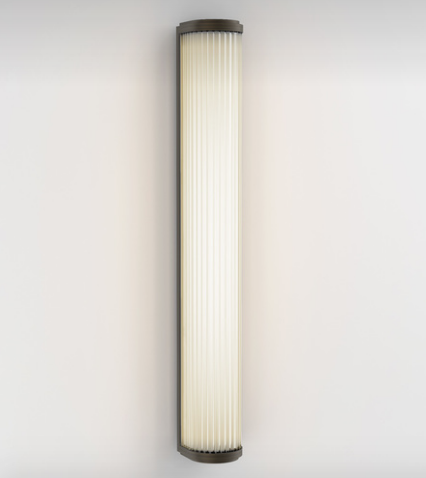 Astro vana+Versailles 600 LED 25W 1078lm 3000K IP44 vannitoavalgusti, pronks, klaasist hajuti