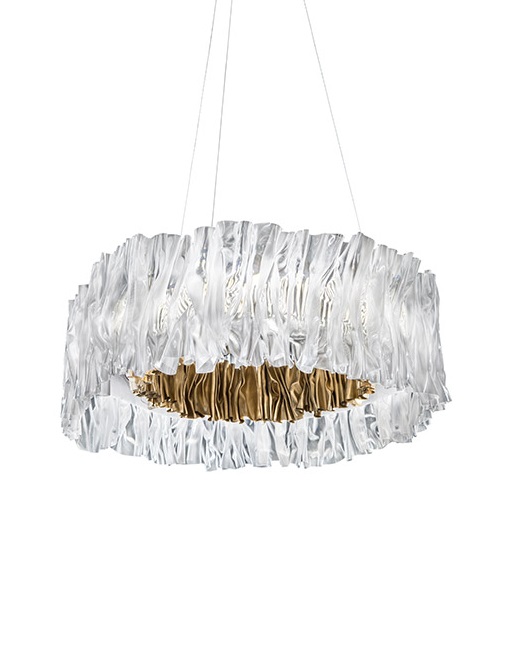 Slamp+Slamp Accordeon susp. LED 51W 5700lum 2700K D gold