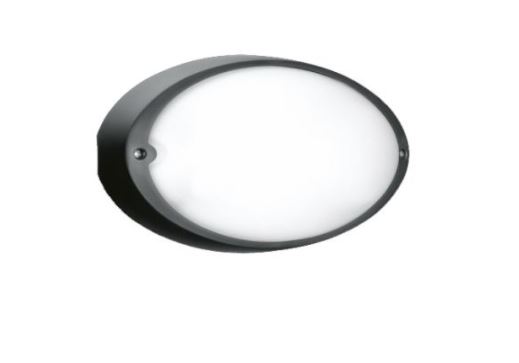 Lombardo+Airy plus Ovale 300 10W LED 1200lm 3000K MUST piimjasvalge plastik hajuti IP65