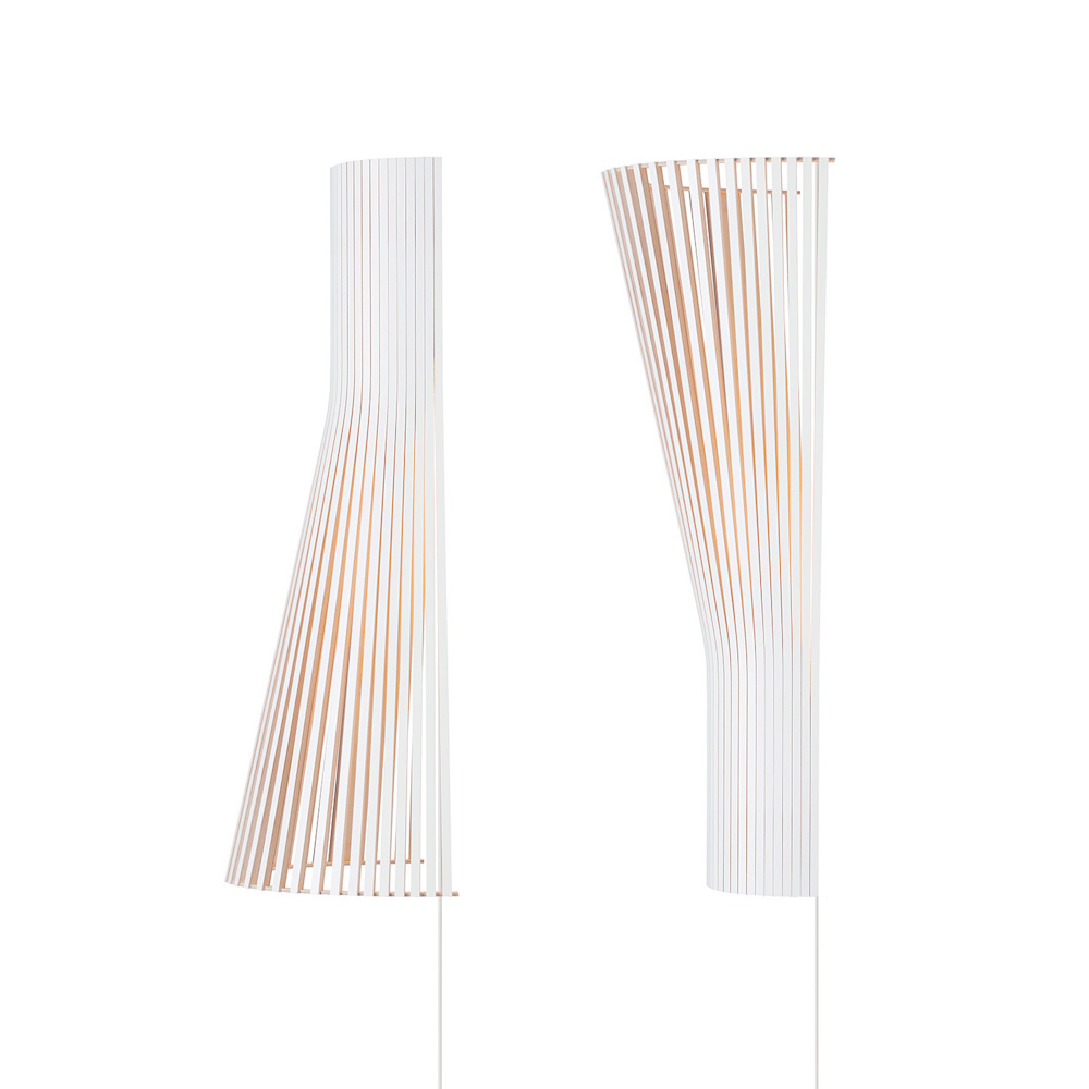 Secto 4230 LED 4,2W (max. 20W) E14 470lm 3000K, hämardatav, seinavalgusti, pistiku ja lülitiga, lamineeritud valge