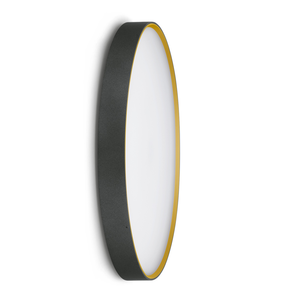 Ola 500 Color LED 42W 2139lm 3000K, hämardatav phase-cut, IP66, välisvalgusti, antratsiit/kuldne